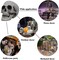 Life Size Skeleton Skull for Halloween Decor Graveyard Outdoor White
